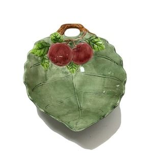 Leaf‎ Bowl With Cherries By Gift Craft